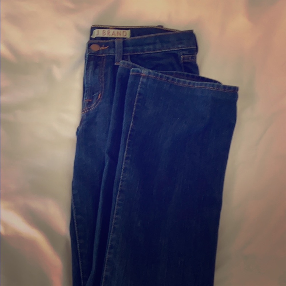 J Brand boot cut jeans.